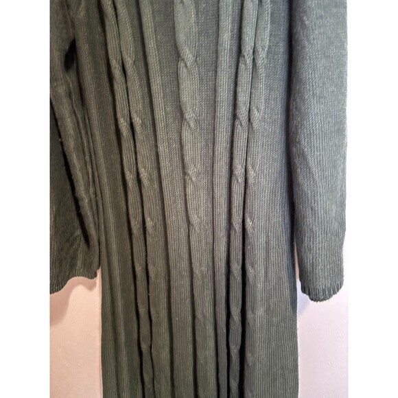 Nine West L Cable Knit Crew Neck Fit & Flare Cable Knit Sweater Dress Christmas - Picture 13 of 15